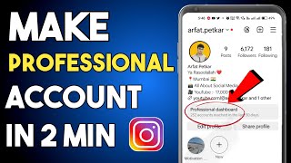 How To Make Professional Account On Instagram | Make Instagram Professional Account In 2 Minute