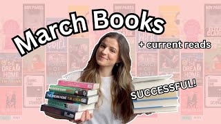 All the books I read in March 2024 + Current reads! | Monthly book wrap-up