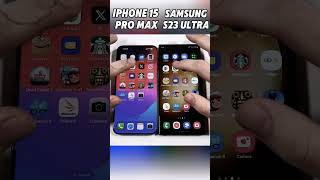 iPhone 15 Pro Max vs Samsung S23 Ultra: Speed Test! ⚡Which Flagship is the Fastest?🚀#Shorts#Viral