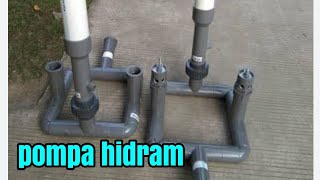 Tukang ledeng membuat pompa hidram dari pipa paralon sederhana, DIY