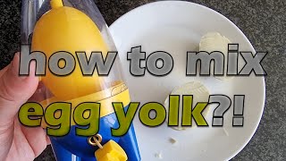 egg yolk yellow and white mixer - fun for kids