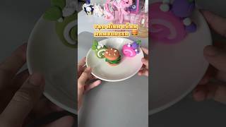 Tạo hình BÁNH HAMBURGER màu siêu xinh từ đất sét 🍔 | Bò Cutie #diy #handmade #shorts