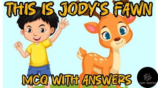 Class 8 English "This is Jody's Fawn" MCQ with Answers #honeydew #chapter6 #mcq