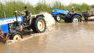 sonalika RX ku SWARAJ 843 XM helping || in sand taxi || please watch || don't miss friends 🔥🔥🔥