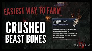 The EASIEST way to FARM Crushed Beast Bones in Diablo IV for Light Health Potion and Elixir of Death