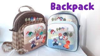 How to make backpack   @happyquiltday