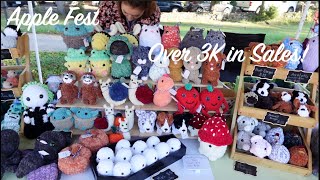 Selling our Plushies at an Apple Festival - Market Results!