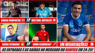 ⌛ Últimos dias de mercado! As novidades do Benfica: as entradas e as saídas do Benfica em 2024-25! ⌛