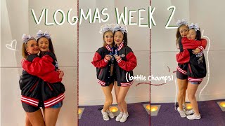 VLOGMAS WEEK 2: cheer competition, christmas party, last day of school! | Mia Rits