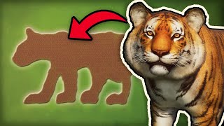 🐯Can I Build a Habitat in the Shape of a TIGER in Planet Zoo?🐯