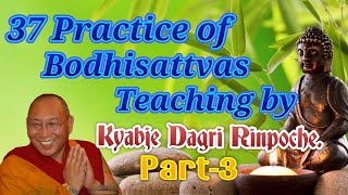 37 Practice of Bodhisattvas Teaching by Kyabje Dagri Rinpoche. Part-3