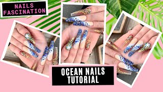 BEACH INSPIRED STARFISH MERMAID GLITTER NAILS TUTORIAL FOR SUMMER 2020 | NAILS FASCINATION