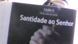 Santidade ao Senhor