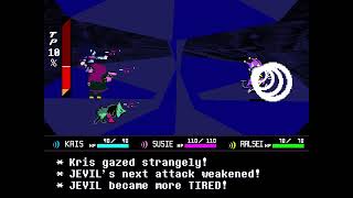 deltarune master mode - dimesional jevil no items/heal prayer (pacifist route + final chaos)