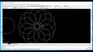 Tutorial Autocad 2007 Menggambar objek bulat dengan array 360