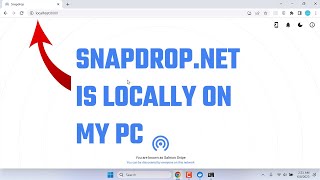 Snapdrop is now locally on my Windows PC