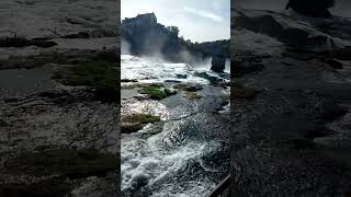 Astonishing waterfall in Switzerland