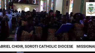 MISSIONARY SUNDAY; REGINA MUNDI CATHEDRAL MOROTO 2ND MASS ANIMATED BY ST. GABRIEL CHOIR SOROTI