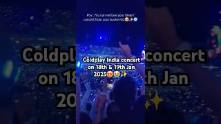 This is what you'll see in Coldplay India concert 😍😭✨️ #Coldplay #coldplayindia #coldplayconcert