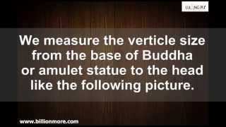 Thai Amulet Video  Measurement for amulet statues and amulet rings