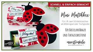 ⚓️ Anleitung - Matchbox | Schiebeverpackung - Küsschen Verpackung | Flotter Käfer von Stampin' Up!