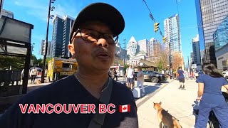 Downtown Vancouver BC Walking Tour (Robson Street + Robson Square) | Mahsa Amani Iranian Protest