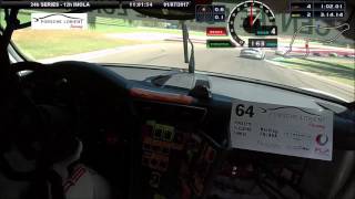 Départ Porsche 991 GT3 CUP n°64 Frédéric Ancel 12h Imola 2017 Course 2