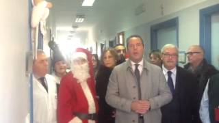 Gli auguri del Sindaco dalla Pediatria dell'Ospedale di Bis