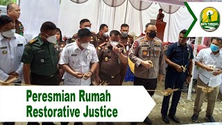 Peresmian Rumah Restorative Justice se-Sumatera Utara Secara Serentak di Batu Tunggal