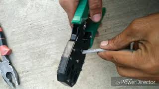 How to crimp an Ethernet cable....