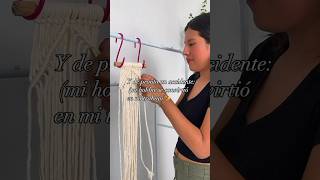 Y de pronto un accidente, dio como resultado este emprendimiento #macrame #macramelove #emprendedor