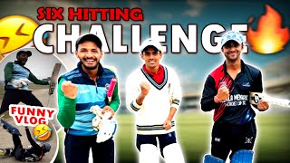 15 Balls Sixes Hitting Challenge 😍 || Funny Cricket Vlog 😂