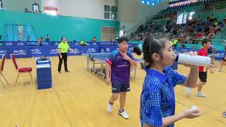 HIẾU + ĐAN 3/0 QUÂN + NHI (giải TOP 16 Đôi Nam Nữ Xs U12-13 QG 2023 tại VT)