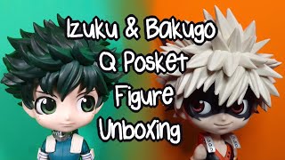 Izuku and Bakugo Q Posket Figure Unboxing