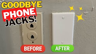 Easy Home Update: Remove Old Telephone Jacks & Cable Outlets