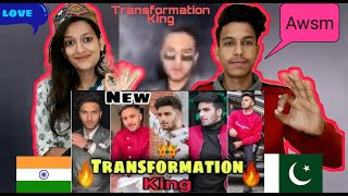 Indian Reaction On | Hassan Abid New TikTok Video | Transformation King 🤴 Of  🇵🇰