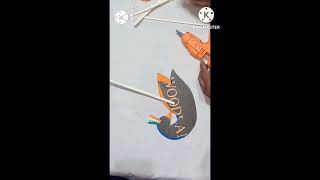 Independence day craft ideas #Tricolor Peacock craft using glitter sheet#Youtube shorts #viral