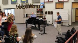 Austin Thorpe - Herriman High Chamber Choir Rehearsal May 2016 - Part 1