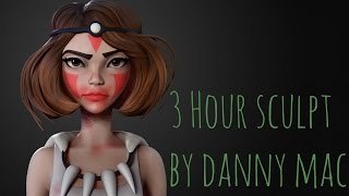 Zbrush Speed Sculpt - Episode 12 - Princess Mononoke