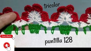 puntilla 128 tricolor (puntillas rubí)