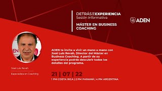 Detrás de la Experiencia Sesión Informativa Business Coaching