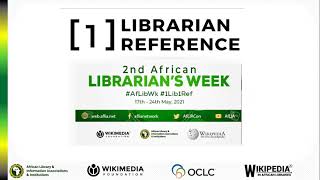 Virtual training for #AfLibWk 2.0 #1Lib1Ref