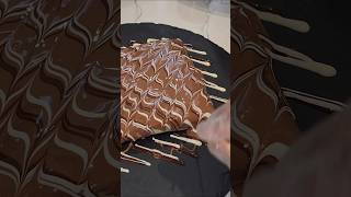 Nutella Chocolate Crepe design yummy #yummy #cake #Crepe #nutella #design #art #reels #shorts