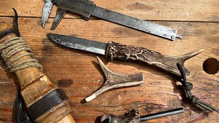 Hultafors knife/ Закончил  рукоять на нож из Рога