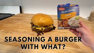 Seasoning a burger with onion soup/dip mix?! Was Guga right about this? | Burger Saturdays