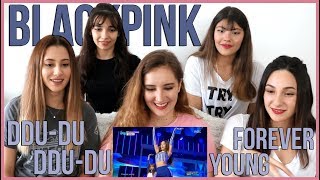 BLACKPINK - DDU-DU DDU-DU & FOREVER YOUNG COMEBACK STAGE REACTION