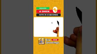 Draw a Chick in 41 Seconds! 🐥 | Easy Drawing for Kids #shorts #drawing #drawingshorts