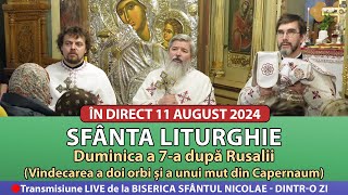 🔴 LIVE 11 08 2024 Sfânta Liturghie la Duminica a 7-a după Rusalii - Sfântul Nicolae Dintr-o Zi