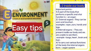 Class-5|| EVS-2 Inside our body|| E for environment #bodyorgans#environmentalstudies