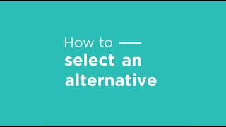 Checkers Sixty60 | How to select an alternative